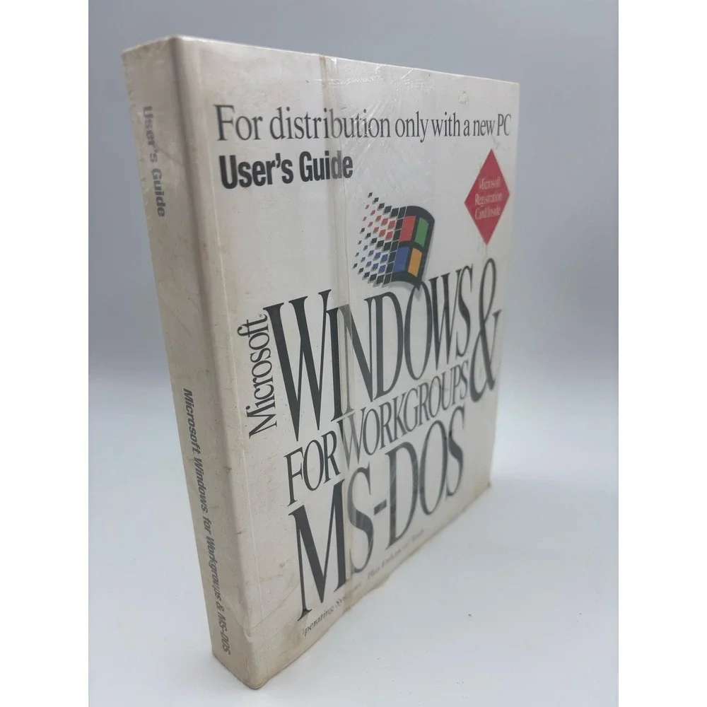 Microsoft‎ Windows For WorkGroups & MS-DOS User Guide Microsoft Vintage